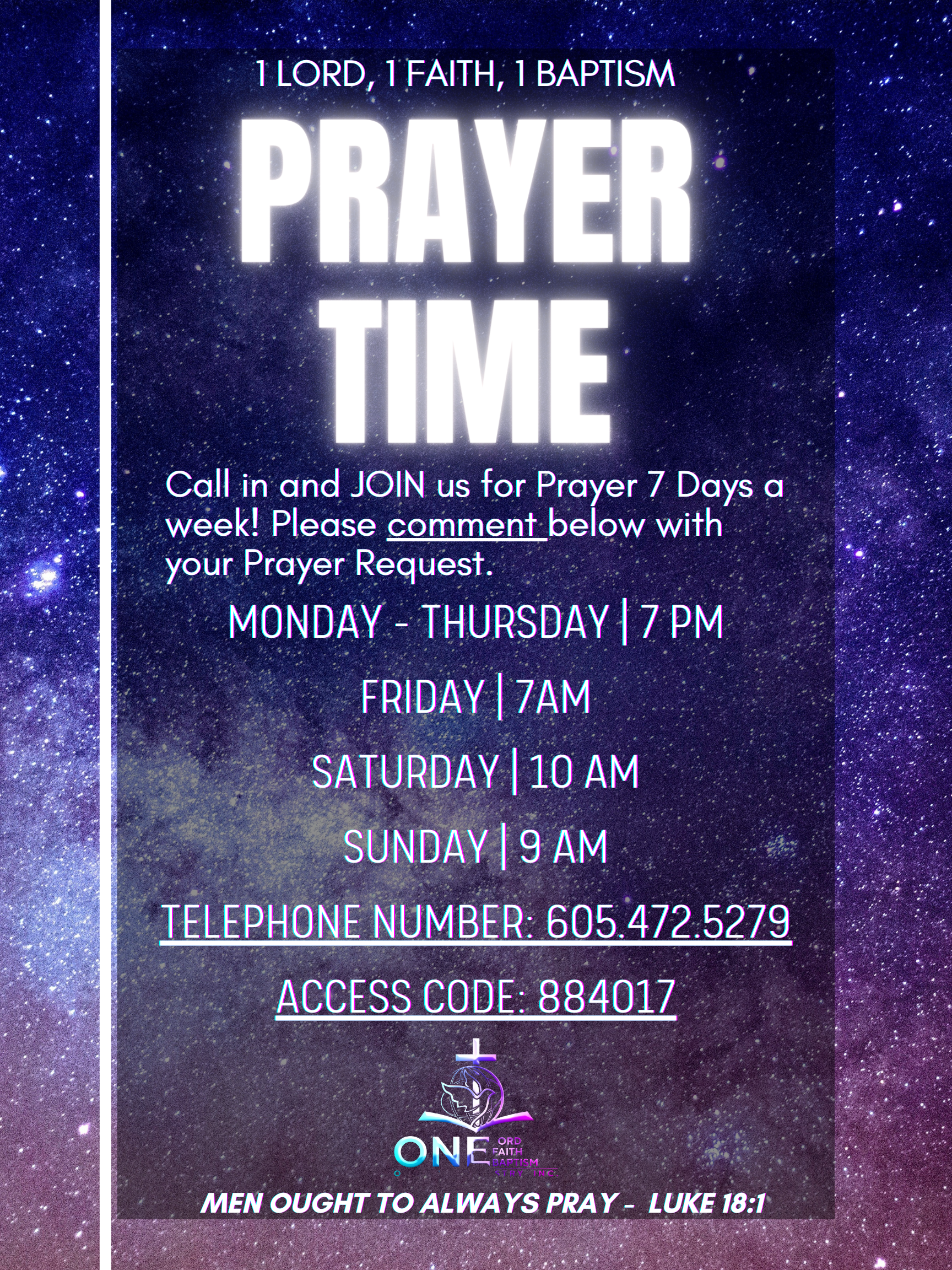 Purple Stars Photocentric Prayer Night Poster (1)